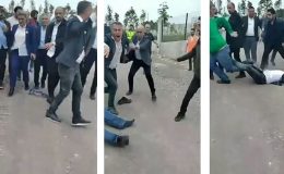 İzmit’te İlginç Anlar! AKP’li Üye Bir Anda Yuvarlanmaya Başladı